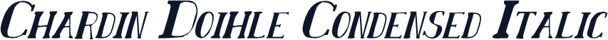 Chardin Doihle Condensed Italic