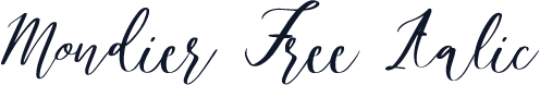 Mondier Free Italic
