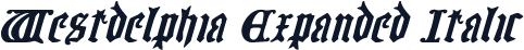 Westdelphia Expanded Italic