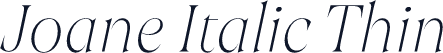 Joane Italic Thin