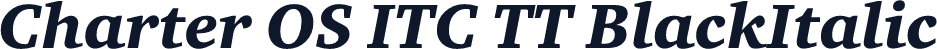 Charter OS ITC TT BlackItalic
