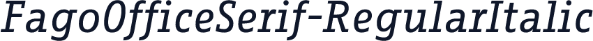 FagoOfficeSerif-RegularItalic