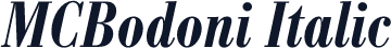MCBodoni Italic