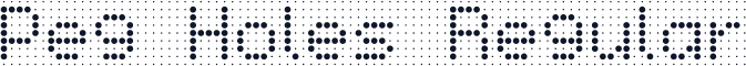 Peg Holes Regular