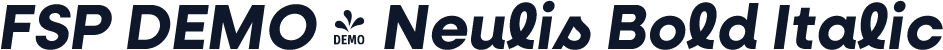 FSP DEMO - Neulis Bold Italic