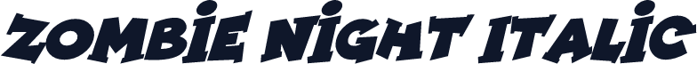 Zombie Night Italic