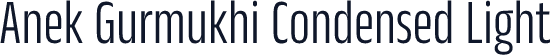 Anek Gurmukhi Condensed Light