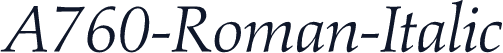 A760-Roman-Italic