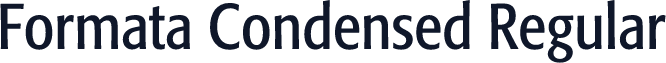 Formata Condensed Regular