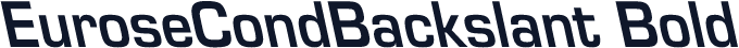 EuroseCondBackslant Bold