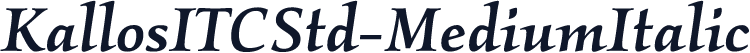 KallosITCStd-MediumItalic