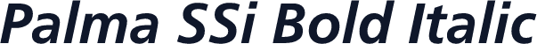 Palma SSi Bold Italic