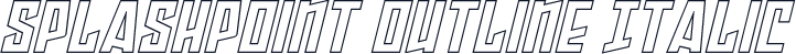 Splashpoint Outline Italic