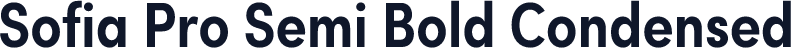 Sofia Pro Semi Bold Condensed