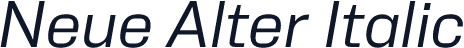 Neue Alter Italic