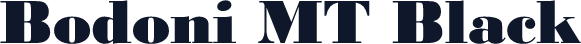 Bodoni MT Black