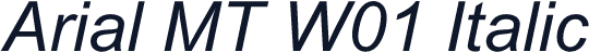 Arial MT W01 Italic