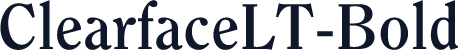 ClearfaceLT-Bold