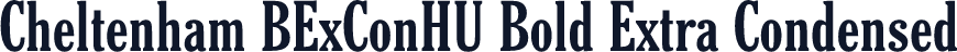 Cheltenham BExConHU Bold Extra Condensed