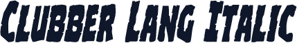 Clubber Lang Italic