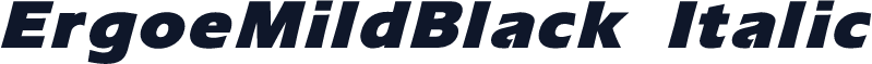 ErgoeMildBlack Italic