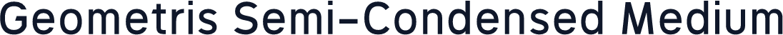 Geometris Semi-Condensed Medium