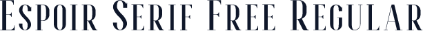 Espoir Serif Free Regular
