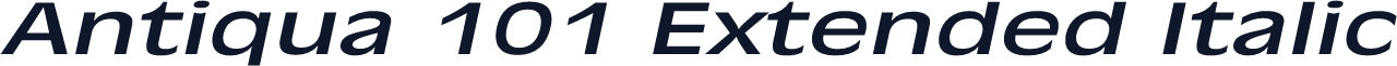 Antiqua 101 Extended Italic