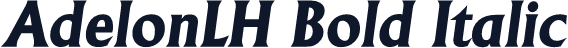 AdelonLH Bold Italic