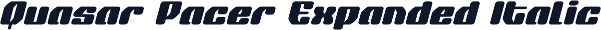 Quasar Pacer Expanded Italic