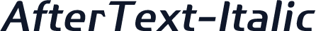 AfterText-Italic