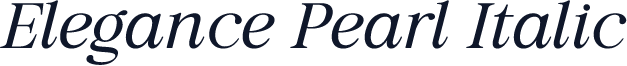 Elegance Pearl Italic