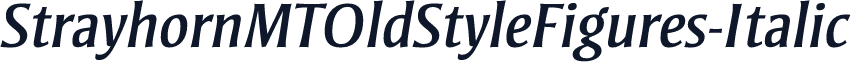 StrayhornMTOldStyleFigures-Italic