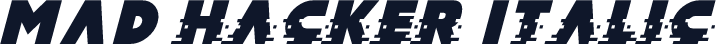 MAD hacker Italic