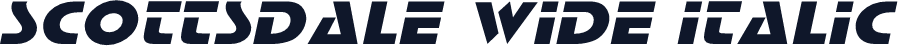 Scottsdale Wide Italic