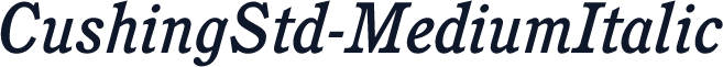 CushingStd-MediumItalic