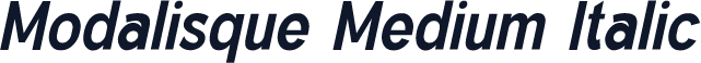 Modalisque Medium Italic