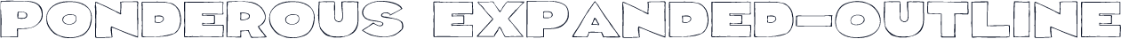 Ponderous Expanded-Outline