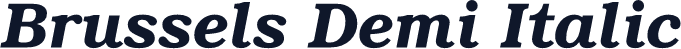 Brussels Demi Italic