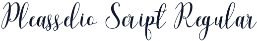 Pleasselio Script Regular