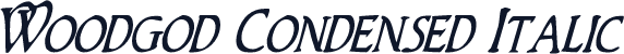 Woodgod Condensed Italic