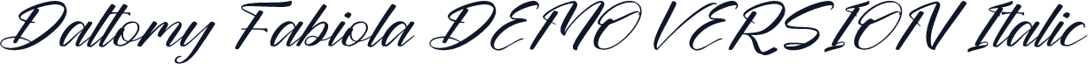 Daltomy Fabiola DEMO VERSION Italic