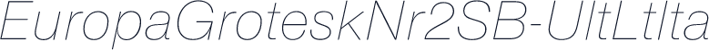 EuropaGroteskNr2SB-UltLtIta