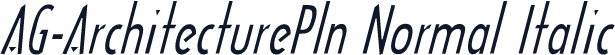 AG-ArchitecturePln Normal Italic