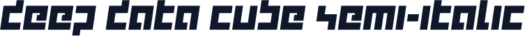 deep data cube semi-italic