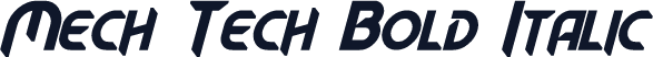 Mech Tech Bold Italic