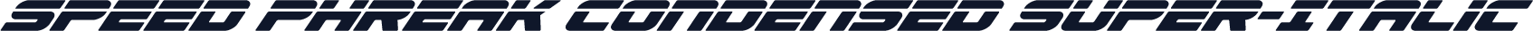Speed Phreak Condensed Super-Italic