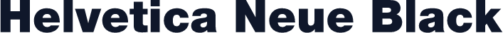Helvetica Neue Black
