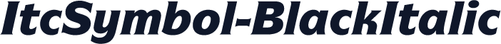 ItcSymbol-BlackItalic