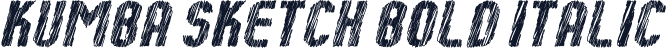 Kumba Sketch Bold Italic